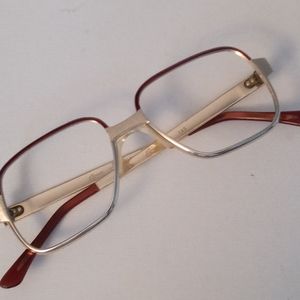 Vintage Evans Gold/Bronze Aviator Eyeglass Frame  USA  NOS